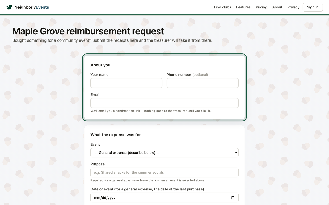 Open the form and pick the event